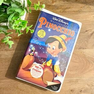 🆕 Sealed Walt Disney Masterpiece Pinocchio VHS Tape Vintage 90s Media